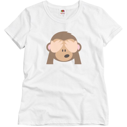 See No Evil Monkey Emoji Tee See No Evil Monkey Emoji Tee