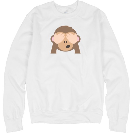 See No Evil Monkey Unisex Sweatshirt 