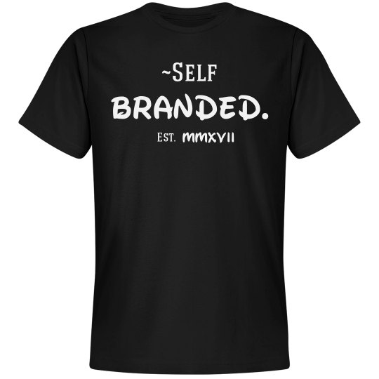 ~Self Branded Blk Tee 2