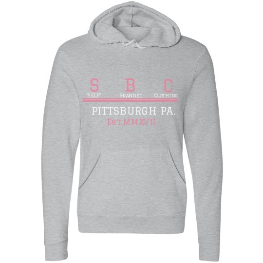 Self Branded Clothing. Gray Pink 