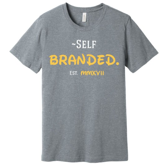 ~Self Branded Gray Tee
