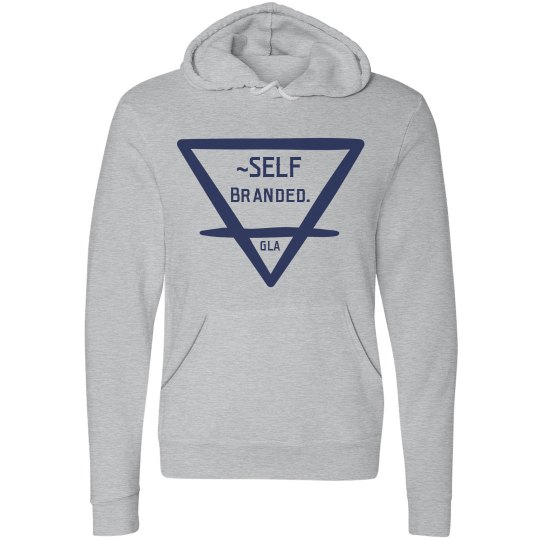 ~Self Branded Gray/Navy Hoodie