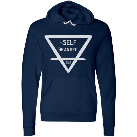 ~Self Branded Navy/White Hoodie