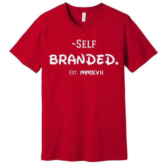 ~Self Branded Red Tee