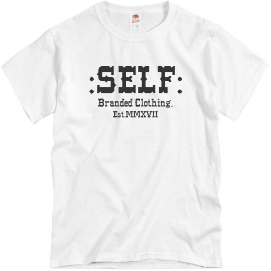 Self Branded White Tee