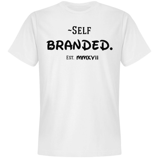 ~Self Branded White Tee