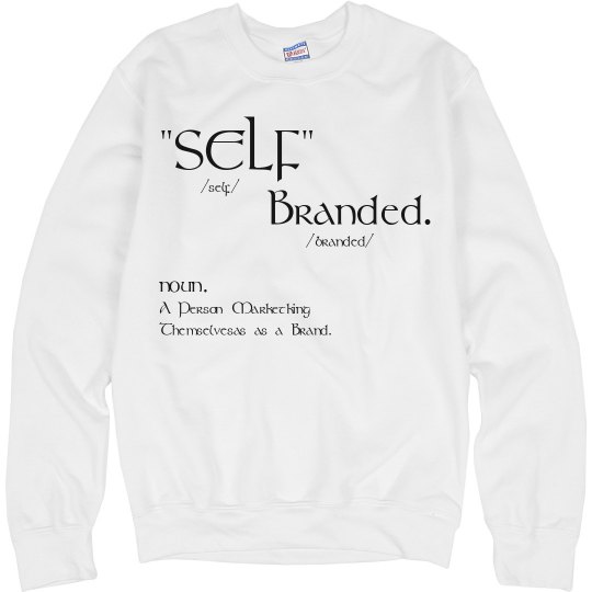 Self~Branded Sweat Shirt White Self~Branded Sweat Shirt White