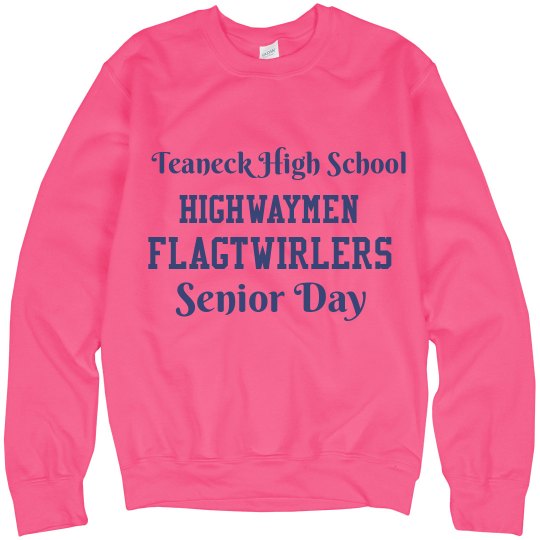 Senior Day Sweatshirt-Breast Cancer Awareness Month