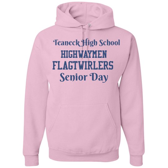 Senior Day Twirler Hoodie-Breast Cancer Awareness Month