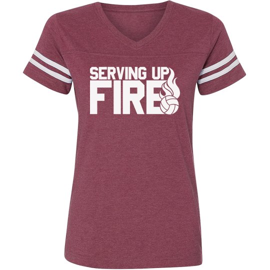 Serving up fire ladies tee