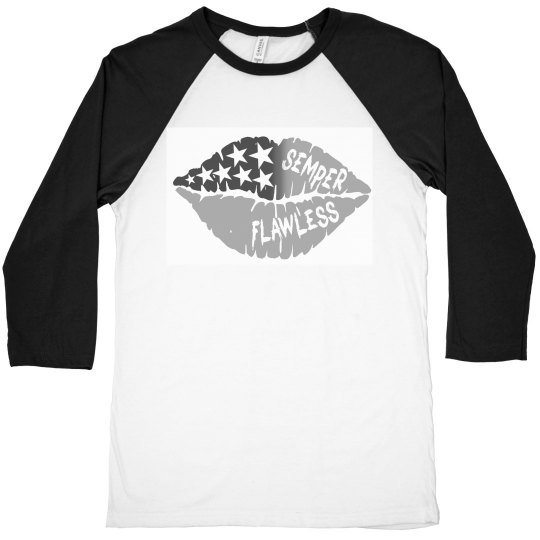 SF Baseball Tee Blk/Wht