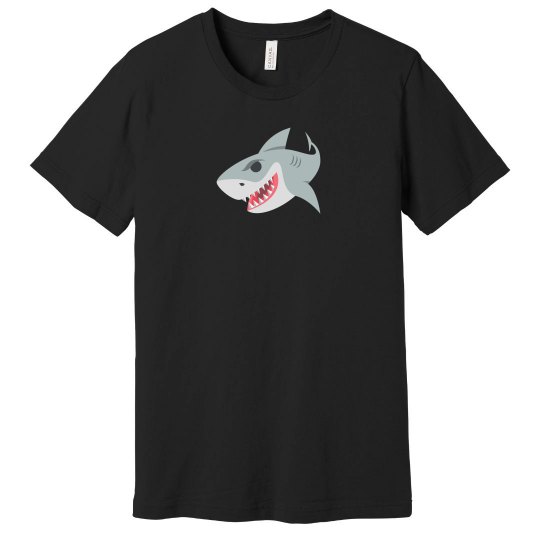 Shark Emoji Unisex Next Level Premium Tee