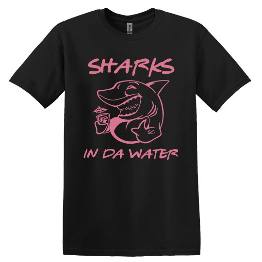 Shark S.C. Tee - Black/Pink