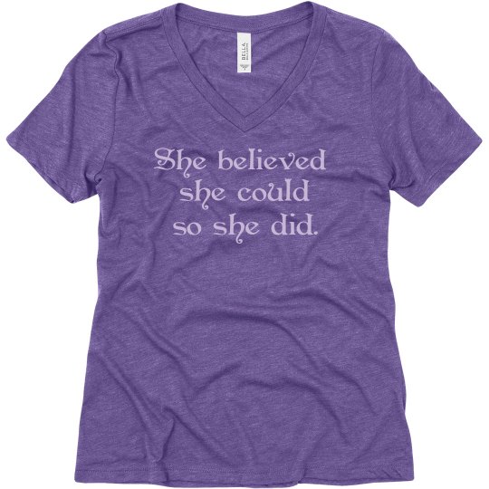 She believed she could tank