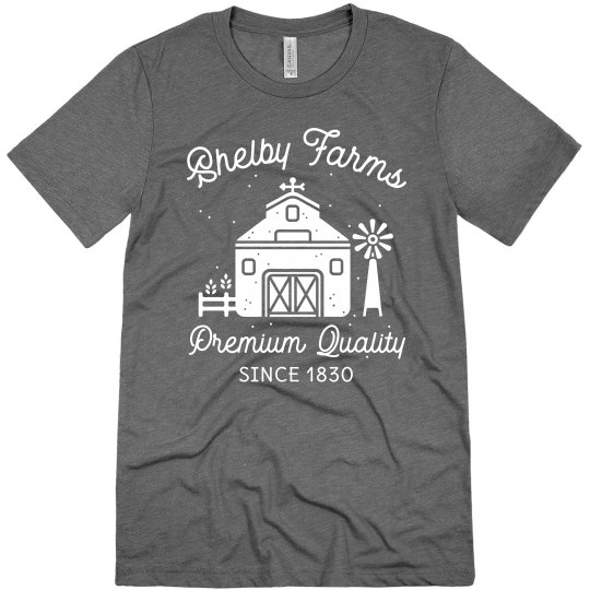 SHELBY FARMS SINCE 1830 UNISEX TEE