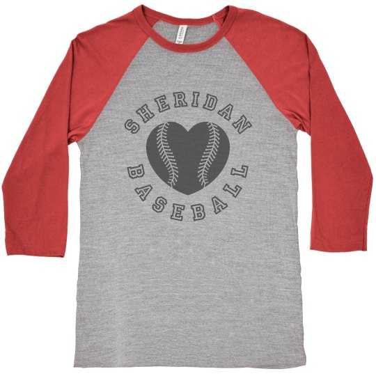 Sheridan Baseball with name on back