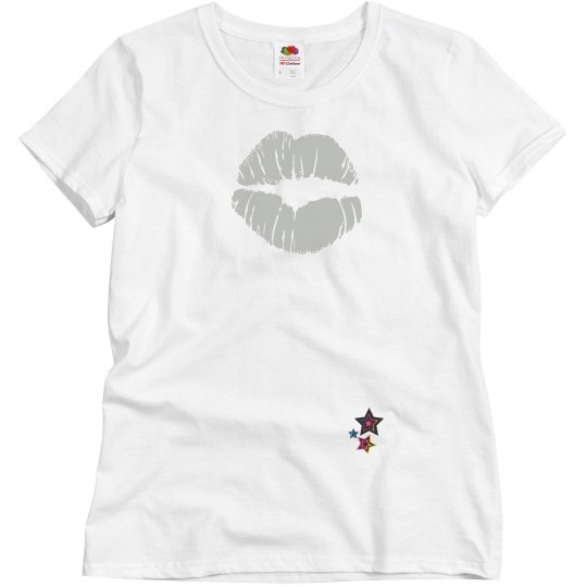 Silver lips star top