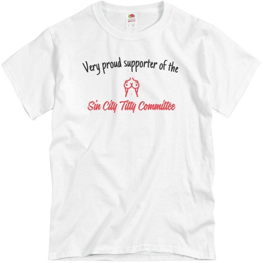 Sin City Titties supporter tee Sin City Titties supporter tee
