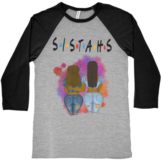 Sistahs 3/4 Sleeve Shirt - Gray
