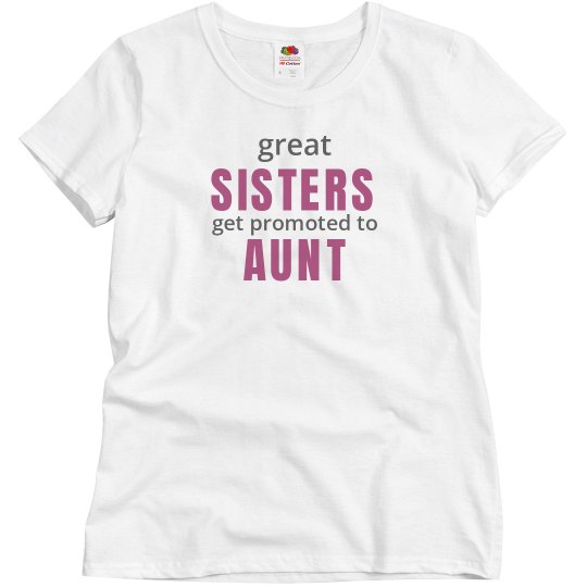 Sisters get promoted to aunt