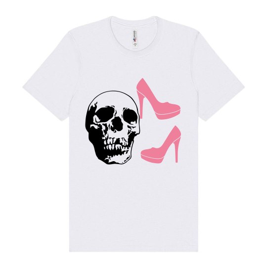 Skull heels shirt