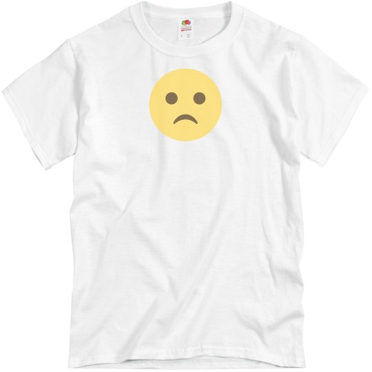 Slightly Frowning Face Unisex Tee Slightly Frowning Face Unisex Tee