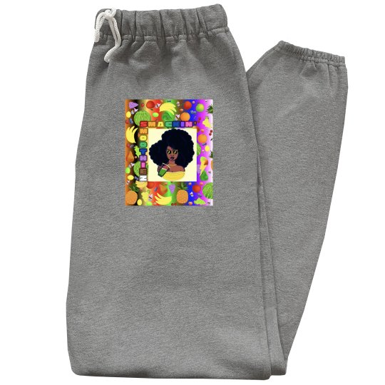 SMACKIN' " NOT YOUR AVERAGE SMOOTHIE " SWEATS (GREY)
