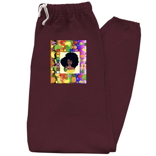 SMACKIN' " NOT YOUR AVERAGE SMOOTHIE " SWEATS (MAROON)