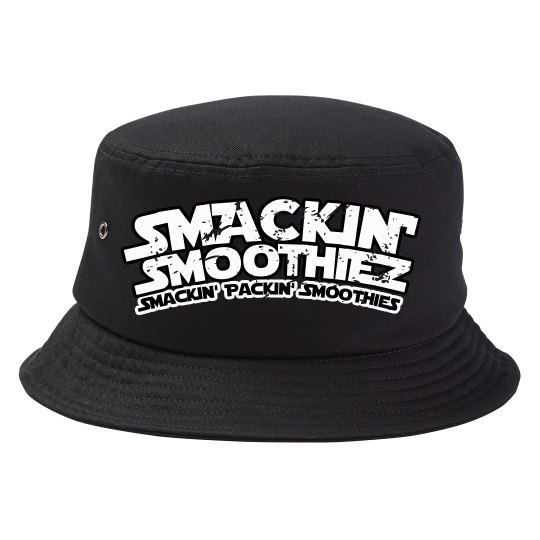 SMACKIN' BUCKET HAT (BLACK/WHITE)