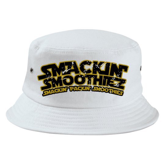 SMACKIN' BUCKET HAT (WHITE/BLACK/GOLD)
