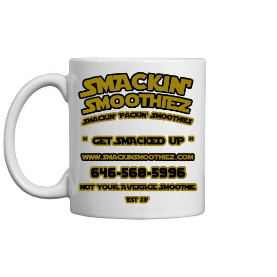 SMACKIN' CERAMIC COFFEE MUG 11oz