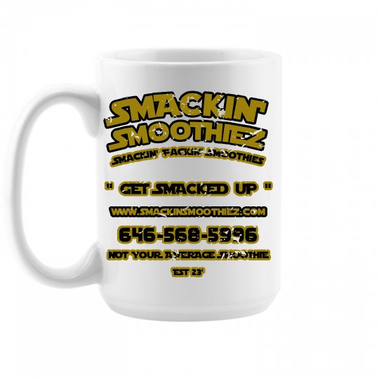 SMACKIN' CERAMIC COFFEE MUG 15oz