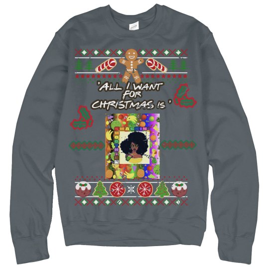 SMACKIN' CHRISTMAS SWEATER (CHARCOAL)