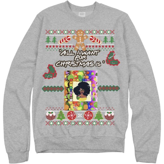 SMACKIN' CHRISTMAS SWEATER (GRAY) SMACKIN' CHRISTMAS SWEATER (GRAY)