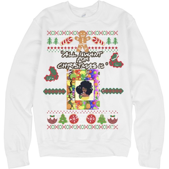 SMACKIN' CHRISTMAS SWEATER (WHITE) SMACKIN' CHRISTMAS SWEATER (WHITE)