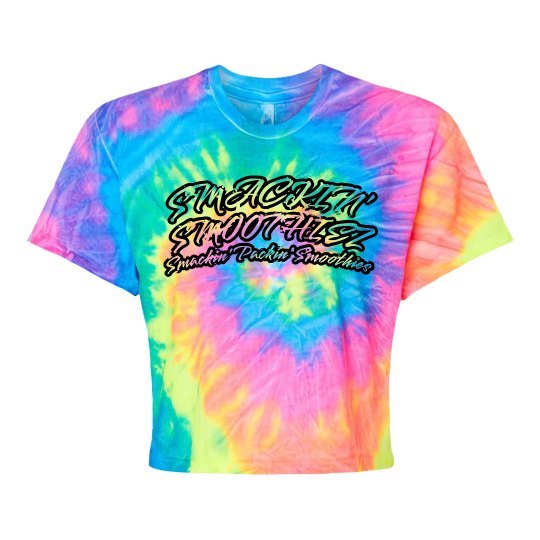 SMACKIN' LADIES NEON RAINBOW CROP TOP 