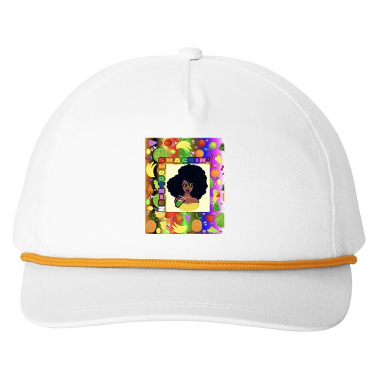 SMACKIN' LOGO ROPE HAT (WHITE/GOLD)