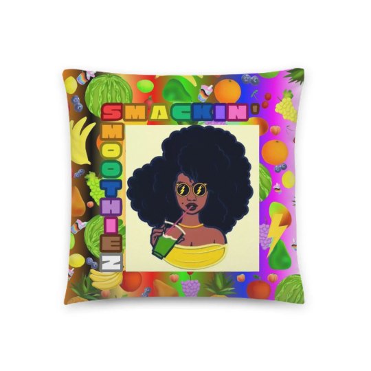 SMACKIN' SMOOTHIEZ 18IN PILLOW