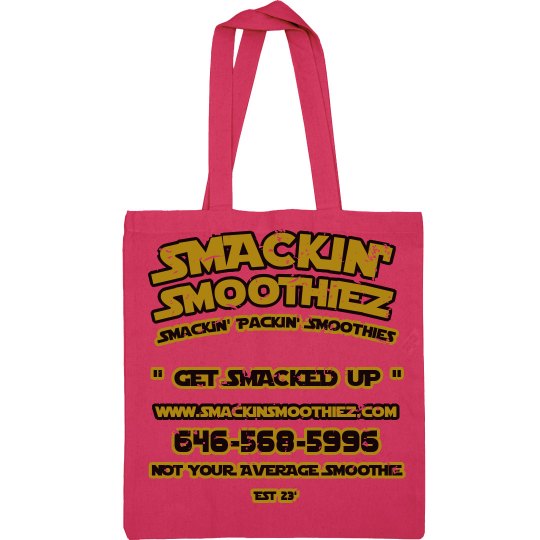 SMACKIN' TOTE BAG (HOT PINK)
