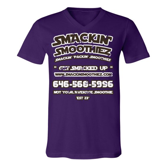 SMACKIN' V-NECK TEE (PURPLE)