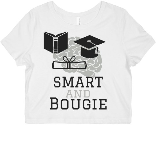 Smart & Bougie Crop- BLACK/SILVER
