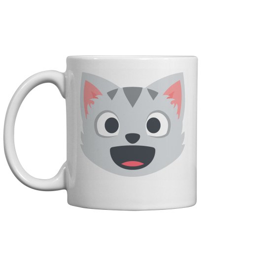 Smiling Cat Face with Open Mouth Coffee Mug Smiling Cat Face with Open Mouth Coffee Mug