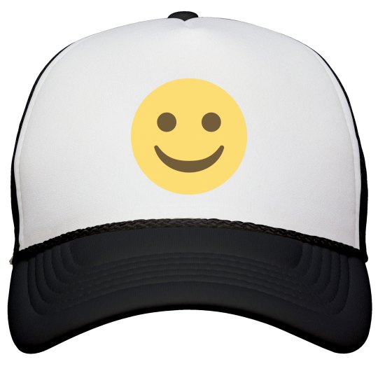 Smiling Face Snapback Hat