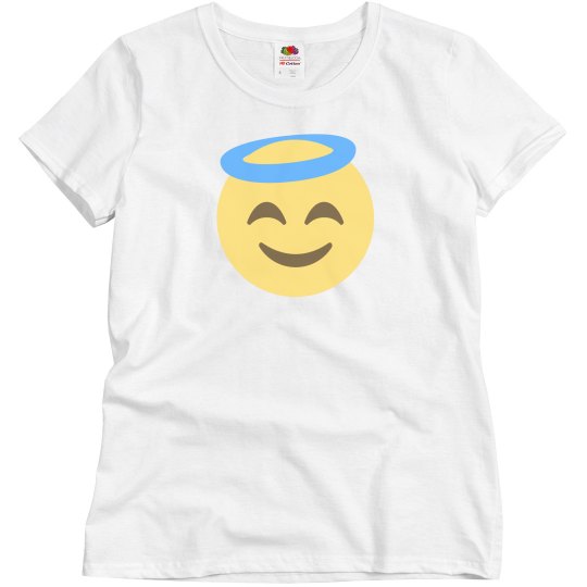 Smiling Face with Halo Emoji Tee Smiling Face with Halo Emoji Tee