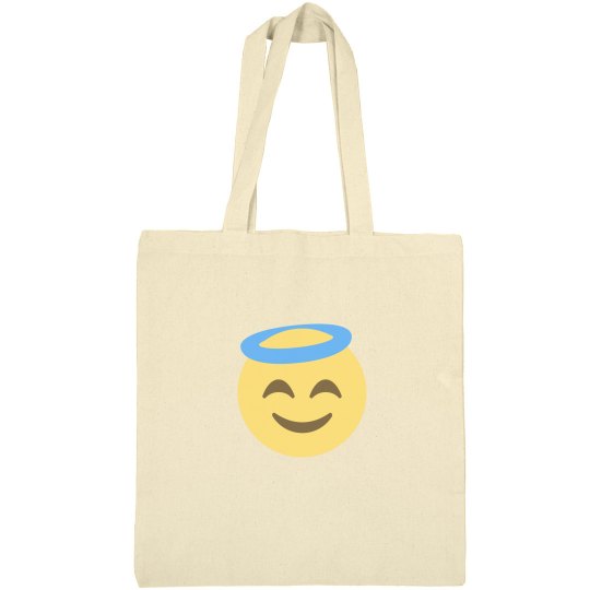 Smiling Face with Halo Tote Bag 