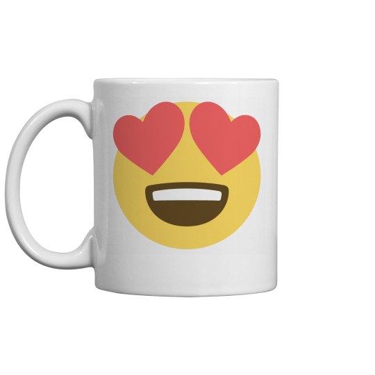 Smiling Face with Heart Shaped Eyes Coffee Mug