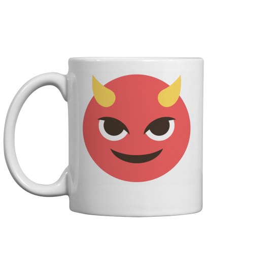 Smiling Face with Horns Coffee Mug 