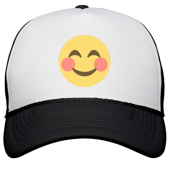 Smiling Face with Smiling Eyes Snapback Hat Smiling Face with Smiling Eyes Snapback Hat