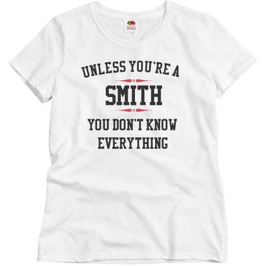 Smith's know everything Smith's know everything