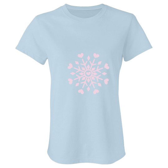 Snowflake ladies top